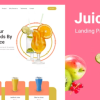 Mehu Juice Landing Page Template