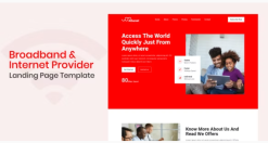 Broadband Internet Provider Landing Page Template