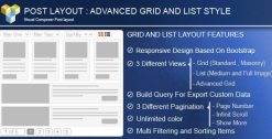Advance Post Grid/List with custom filtering for Visual Composer 3.8