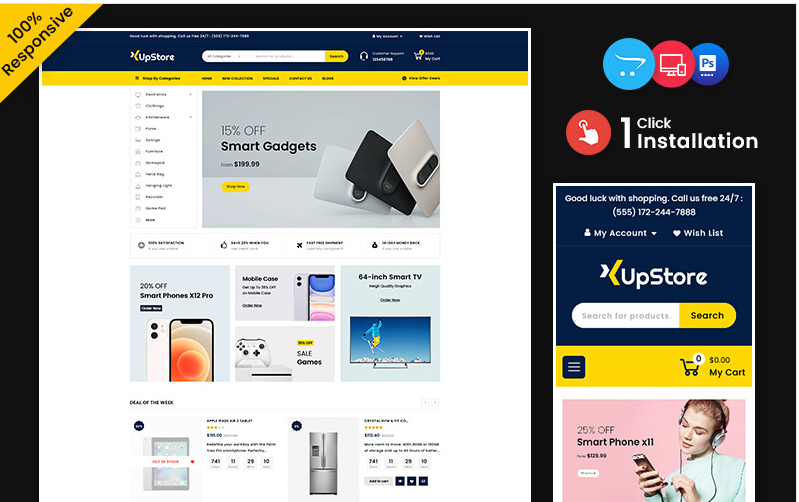 Upstore - Electronics OpenCart Responsive Store 1 Upstore - Electronics OpenCart Responsive Store