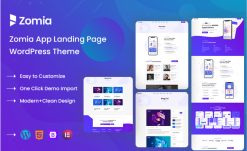 Zomia - App & Saas Landing WordPress Theme