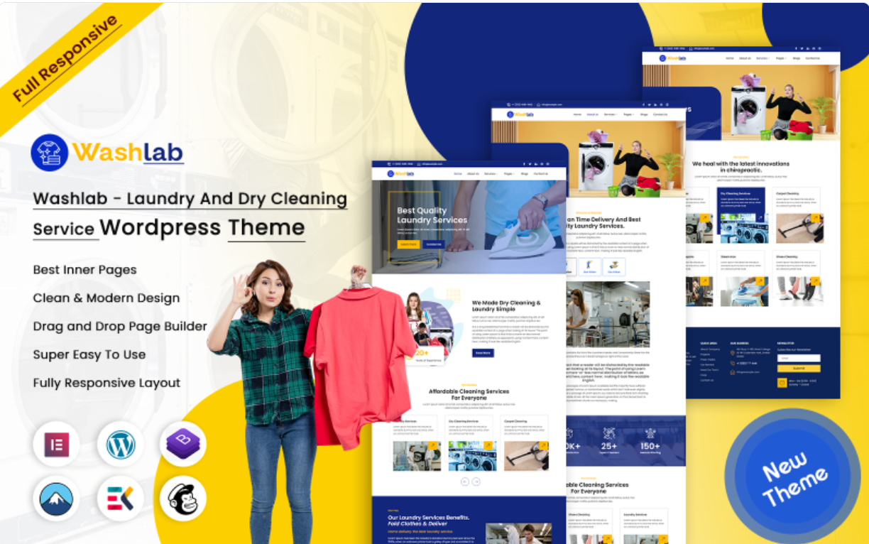 Washlab - Laundry And Dry Cleaning WordPress Theme 1 Washlab - Laundry And Dry Cleaning WordPress Theme