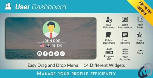 UserPro dashboard banner