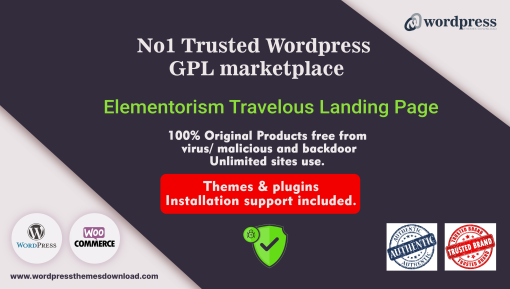 Elementorism Travelous Landing Page