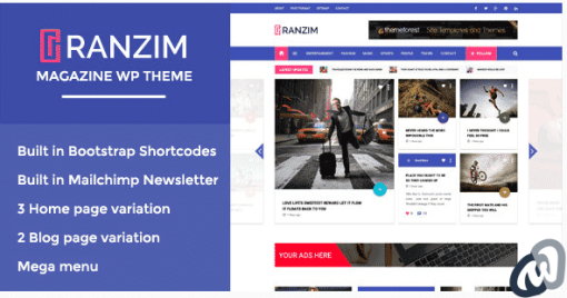 Ranzim Responsive Magazine WordPress Theme