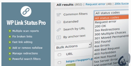 WP Link Status Pro Fix Broken Links and Manage Redirections