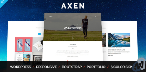 Axen Personal Portfolio WordPress Theme