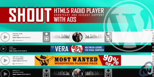 SHOUT HTML5 Radio Player With Ads WP Plugin