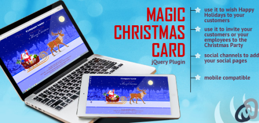 Magic Christmas Card With Animation WP Plugin