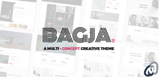 Bagja Responsive Multi Concept And One Page Portfo