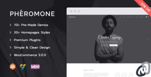 Pheromone Creative Multi Concept WordPress Theme