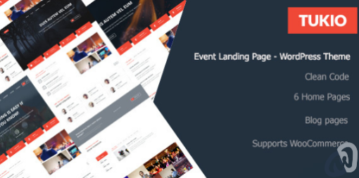 Tukio Event Landing Page WordPress Theme