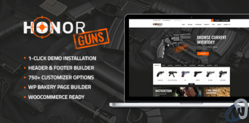 Honor Shooting Club Weapon Store WP Theme