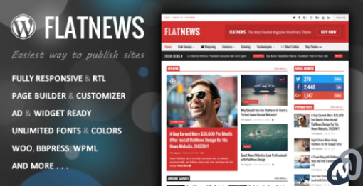 FlatNews %E2%80%93 Responsive Magazine WordPress Theme
