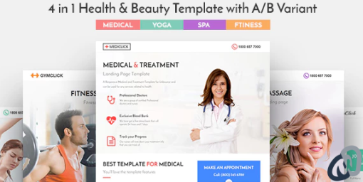 Mediclick Medical Landing Page WordPress Theme