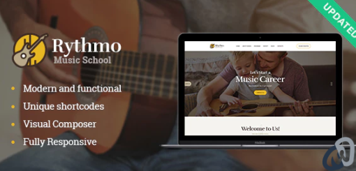 Rythmo Music School WordPress Theme