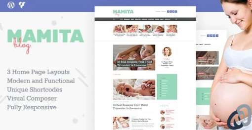 Mamita Pregnancy Maternity Blog WordPress Theme