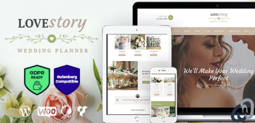 Love Story A Beautiful Wedding and Event Planner WordPress Theme