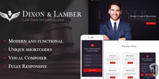 Dixon Lamber Law Firm WordPress Theme