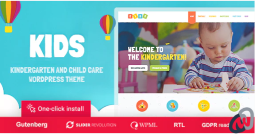 Kids Day Care Kindergarten WordPress Theme for Children