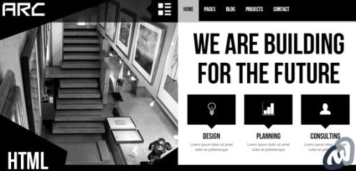 Arc Responsive Architect Business Template
