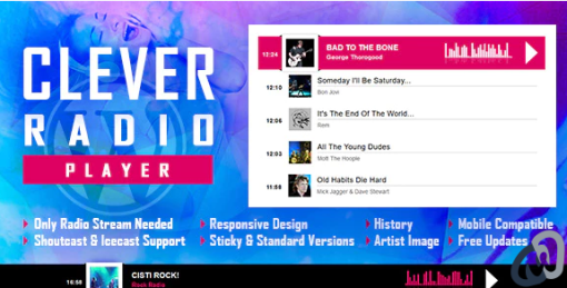 CLEVER HTML5 Radio Player With History WP Plugin