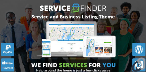 Service Finder Provider and Business Listing WordPress Theme