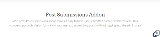 WPForms Post Submissions Addon 1