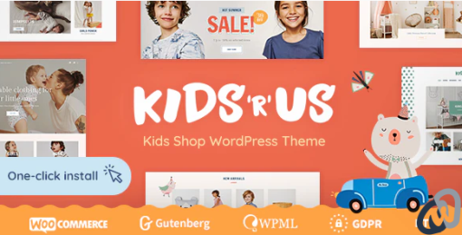 Kids R Us Toy Store and Kids Clothes Shop Theme
