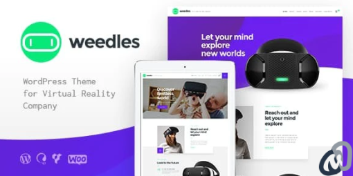 Weedles Virtual Reality Landing Page Store WP