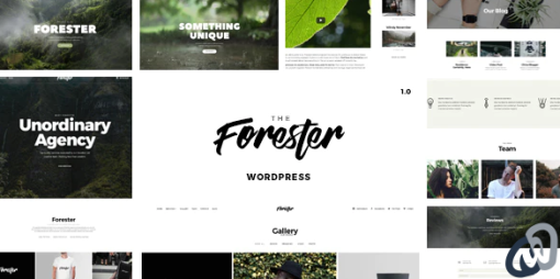 Minimal Portfolio WordPress Theme Forester