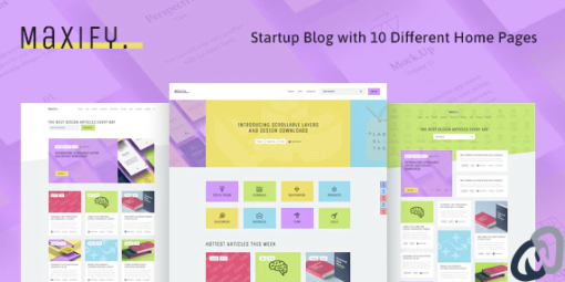 Maxify Startup Business News WordPress Blog Theme 1