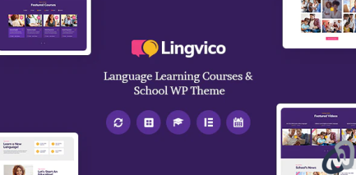 Lingvico Language Center Training Courses WordPress Theme