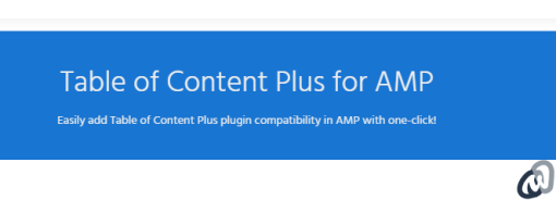 AMP Table of Content Plus for AMP