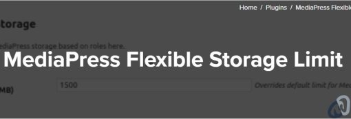 MediaPress Flexible Storage Limit