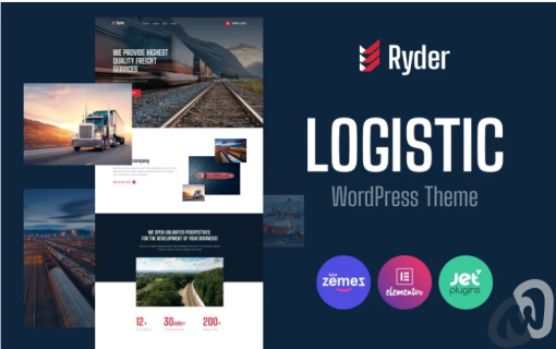 Ryder Logistic Website Design for Moving Companies WordPress Theme