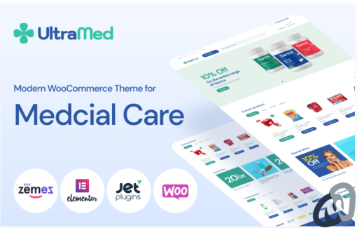 MedCare Soft and Responsive Pharmacy WooCommerce Theme