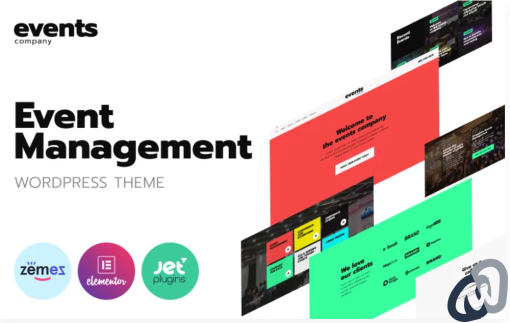 Events company Innovative Template For Event Management Website WordPress Theme