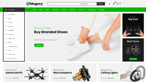 Megaxy Multi Store WooCommerce Theme