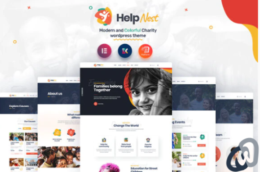 Helpnest Charity Elementor Template Kit