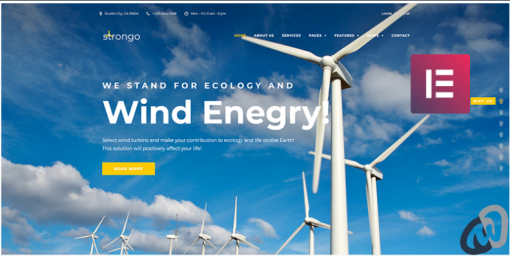 Strongo Wind Energy Company WordPress Theme
