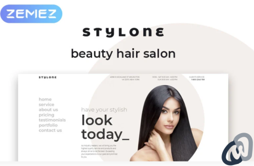 Stylone Beauty Hair Salon Elementor WordPress Theme