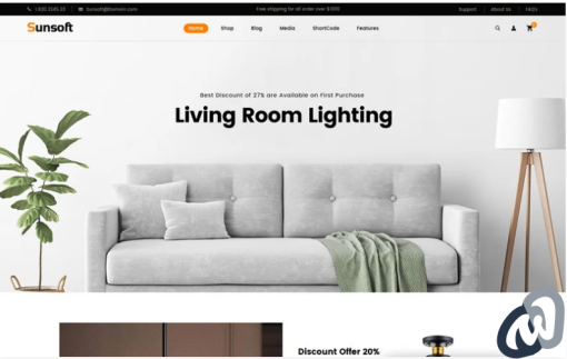 Sunsoft Lighting Store WooCommerce Theme