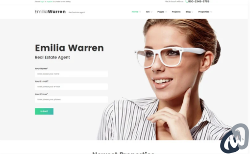 Emilia Warren Real Estate WordPress Theme