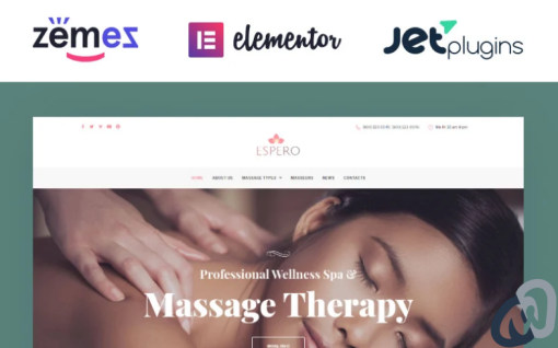 Espero Massage Salon Responsive WordPress Theme
