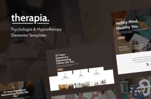 Therapia Psychologist Hypnotherapy Elementor Templates