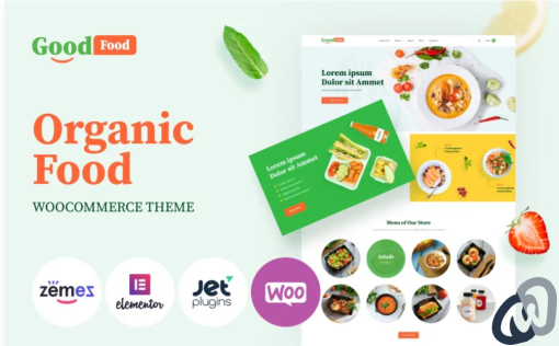 GoodFood Stylish Organic Food Template WooCommerce Theme
