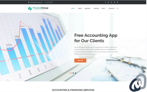 FinanceGroup Accounting Finance Business WordPress Theme