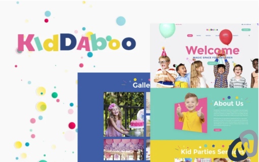 Kiddaboo Kid Parties Services Responsive WordPress Theme