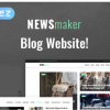 Newsmaker News Blog Multipurpose Modern Elements WordPress Theme